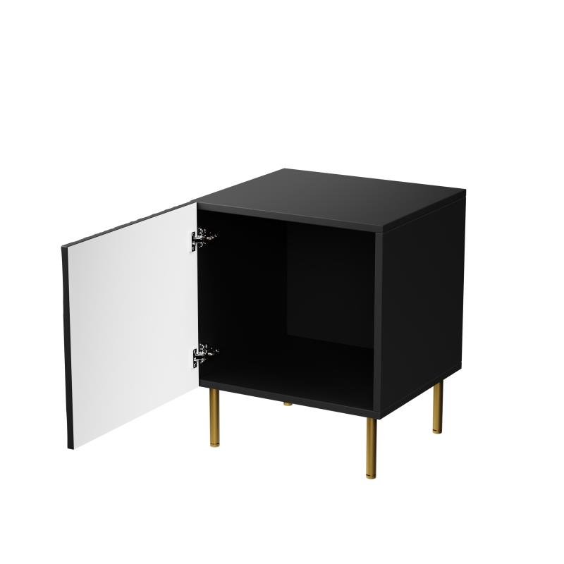 JUNGLE bedside cabinets (2 pcs. = 1 set) black mat/black mat - Image 3