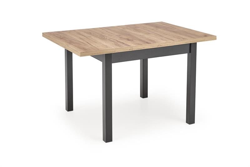 TIAGO SQUARE extendable table, oak / black - Image 3