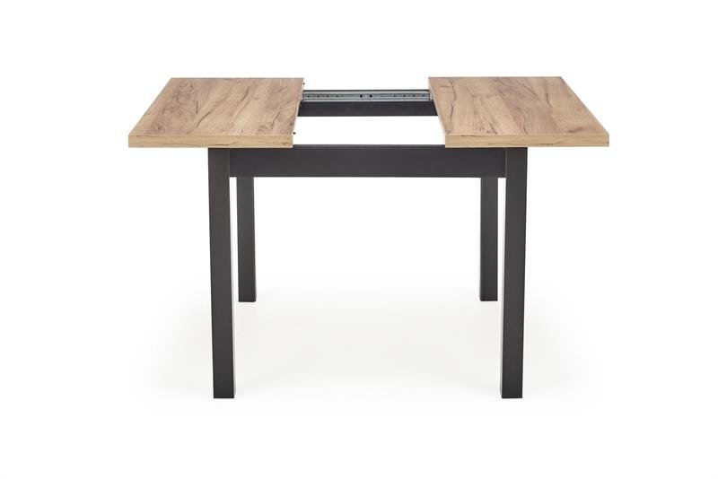 TIAGO SQUARE extendable table, oak / black - Image 4