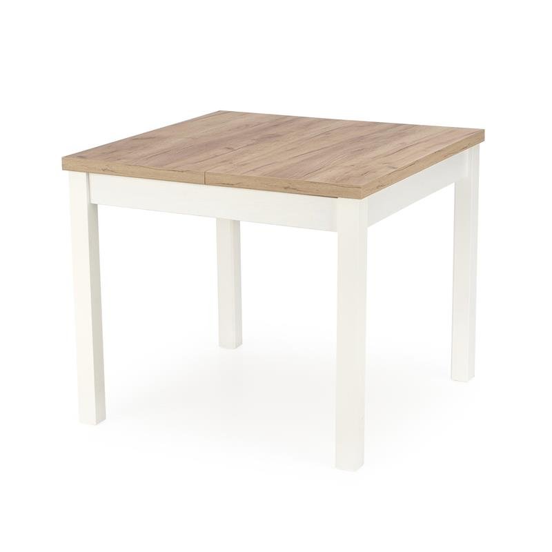 TIAGO SQUARE extendable table, oak / white - Image 4