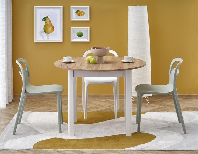 RINGO table, oak veneer / white - Image 7