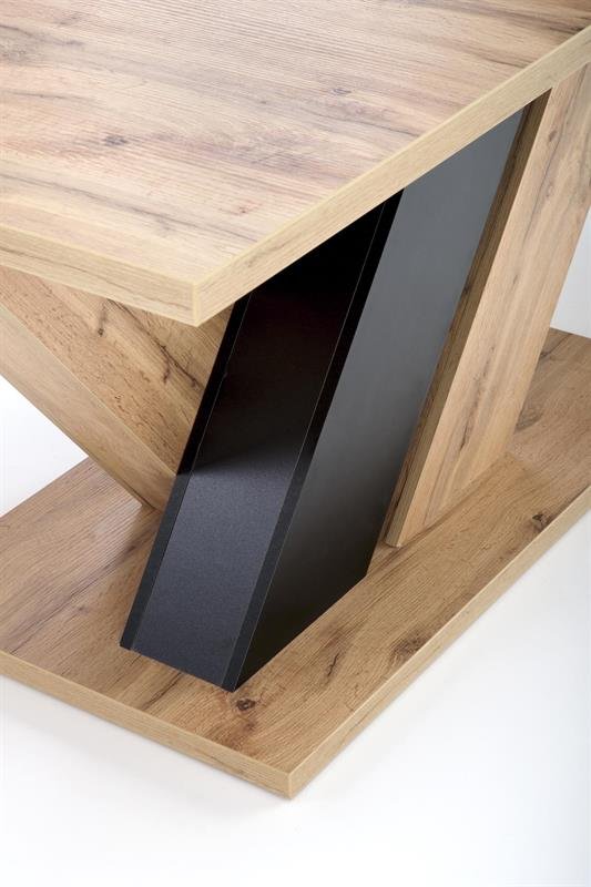 BRANDON extendable table, wotan oak / black - Image 3