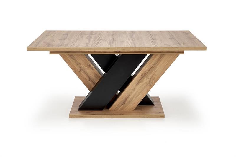 BRANDON extendable table, wotan oak / black - Image 5