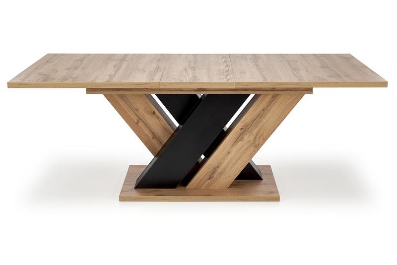 BRANDON extendable table, wotan oak / black - Image 6