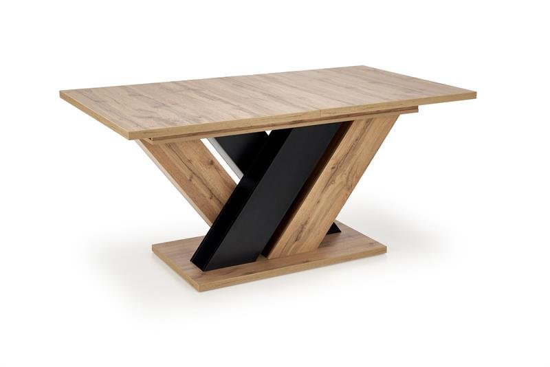 BRANDON extendable table, wotan oak / black - Image 8