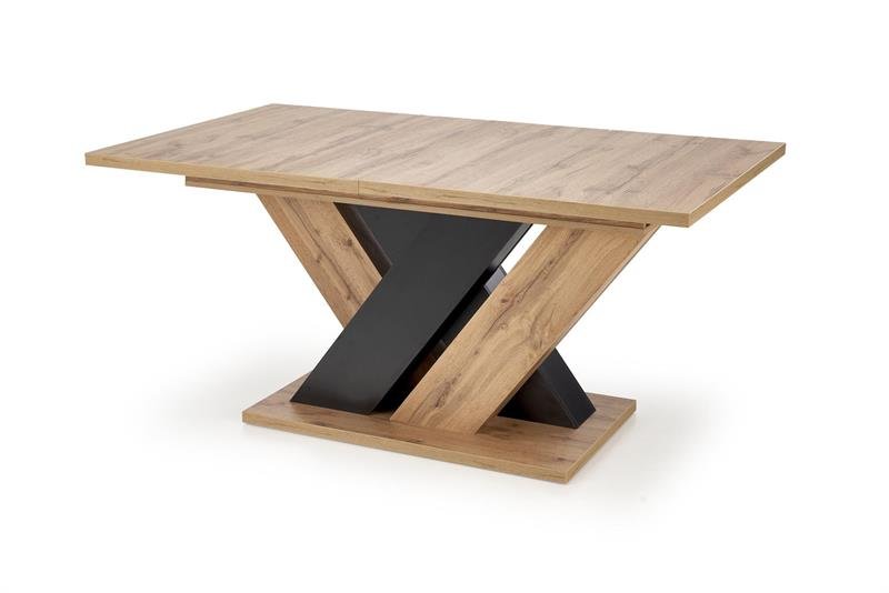 BRANDON extendable table, wotan oak / black - Image 9