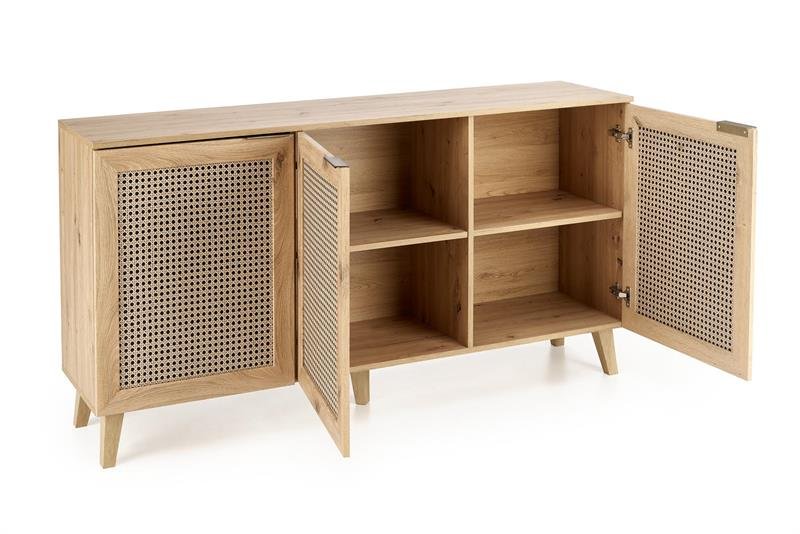 BORNEO KM-1 chest of drawers, oak / black - Image 2