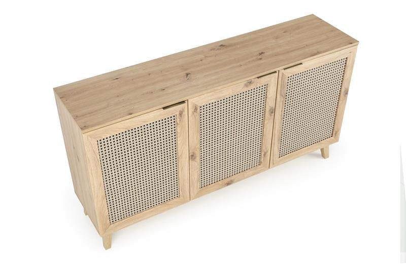 BORNEO KM-1 chest of drawers, oak / black - Image 3
