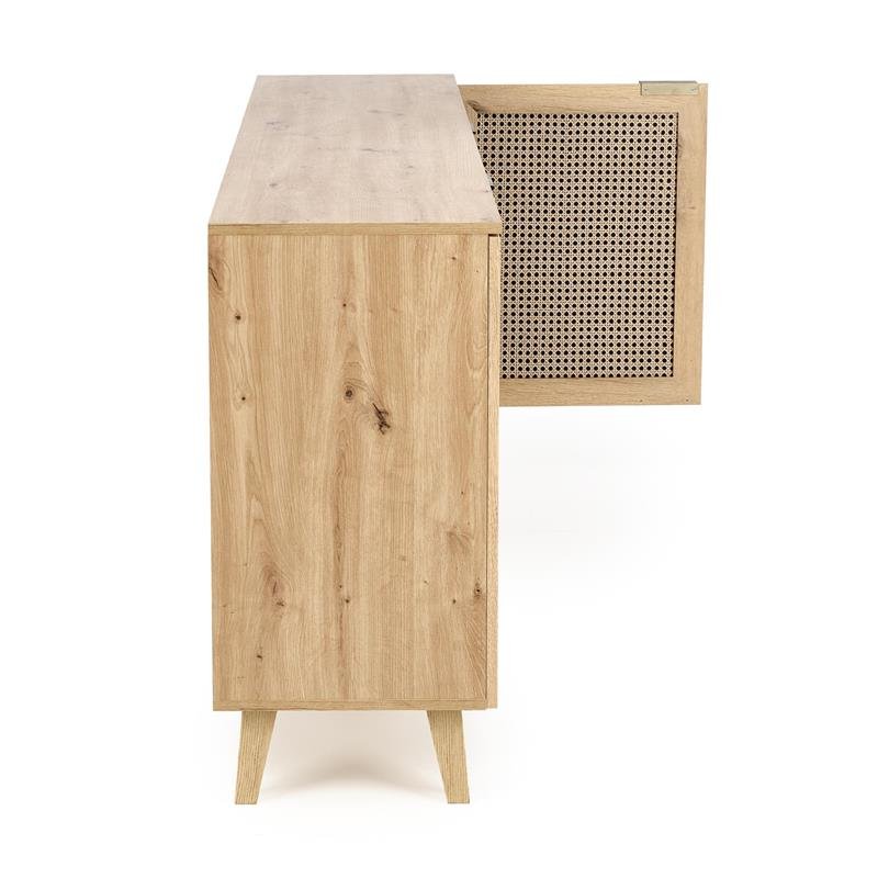 BORNEO KM-1 chest of drawers, oak / black - Image 6