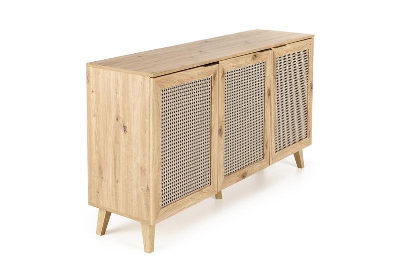 BORNEO KM-1 chest of drawers, oak / black - Image 7