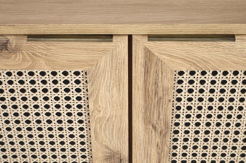 BORNEO KM-1 chest of drawers, oak / black - Image 8