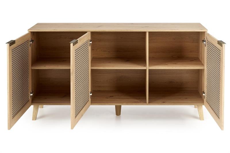 BORNEO KM-1 chest of drawers, oak / black - Image 12