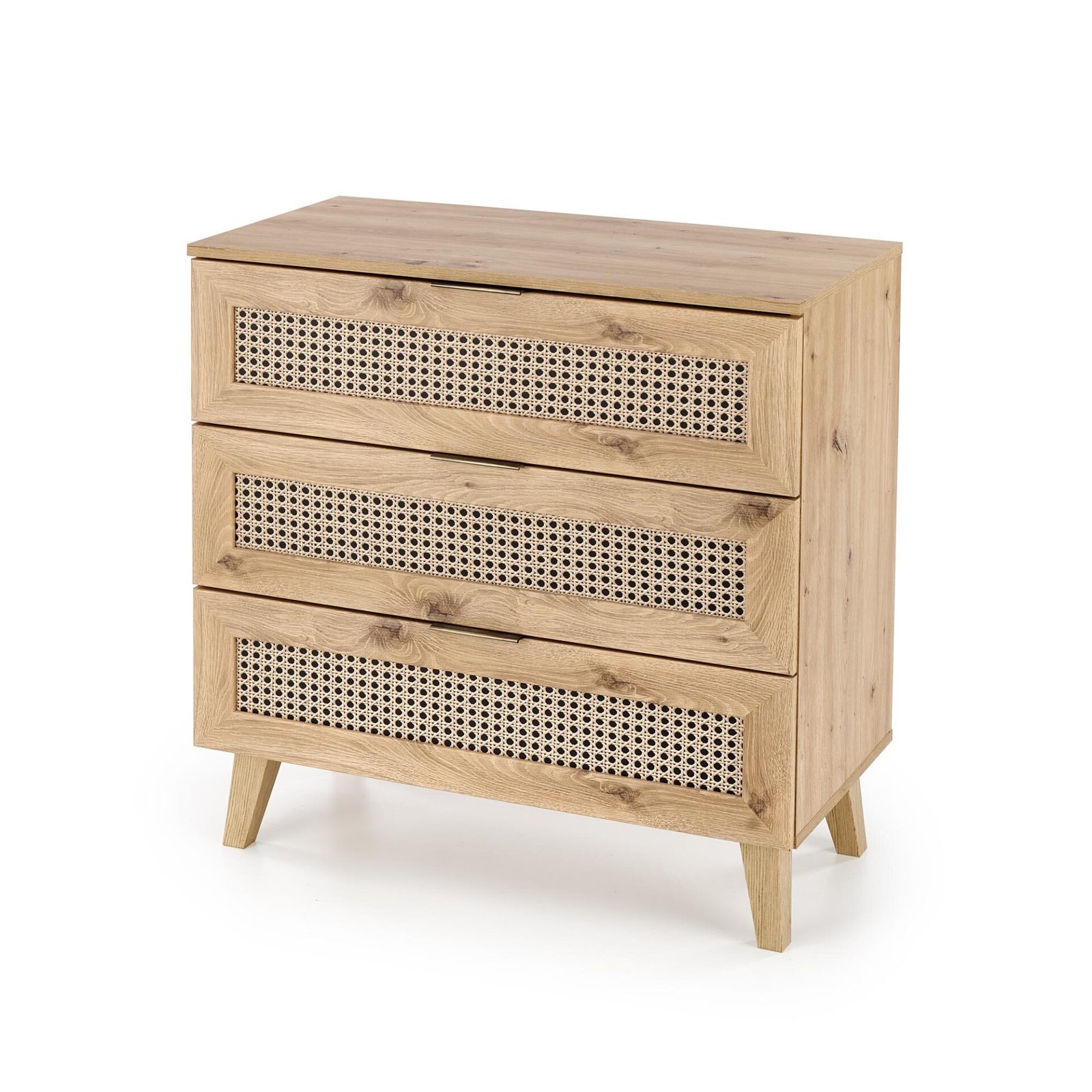 BORNEO KM-2 chest of drawers, oak / black
