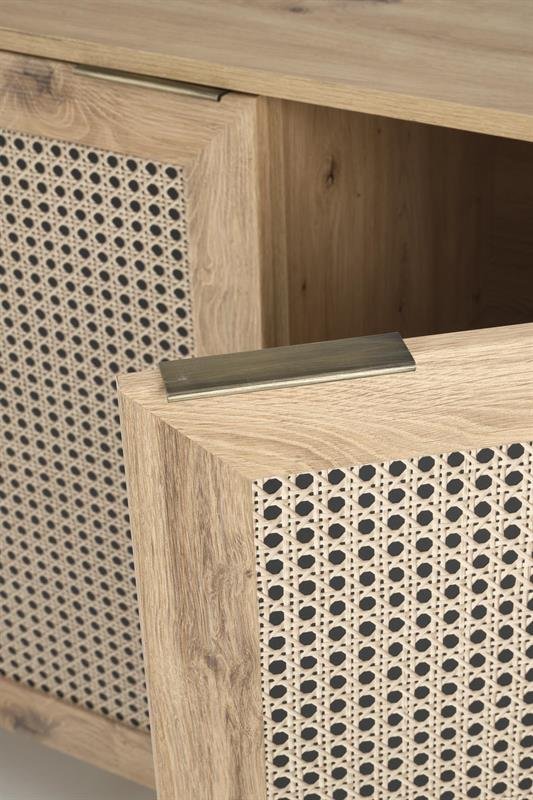 BORNEO KM-2 chest of drawers, oak / black - Image 3