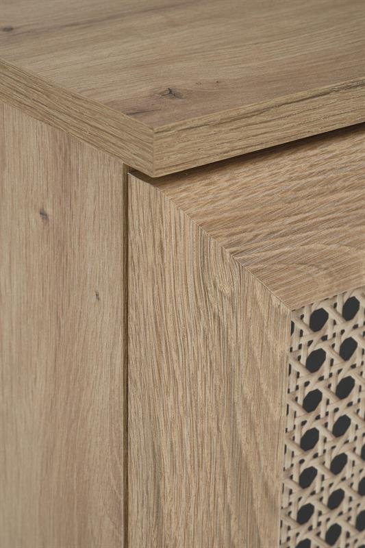 BORNEO KM-2 chest of drawers, oak / black - Image 4