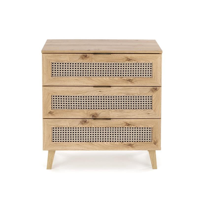 BORNEO KM-2 chest of drawers, oak / black - Image 12