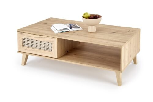 BORNEO LAW-1 coffee table, oak veneer / black