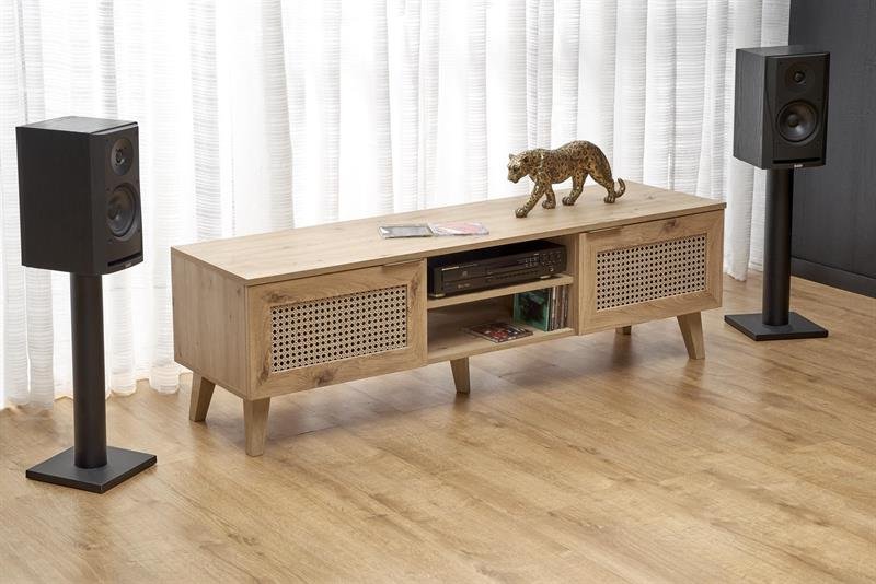 BORNEO RTV-1 TV stand, oak imitation / black - Image 9