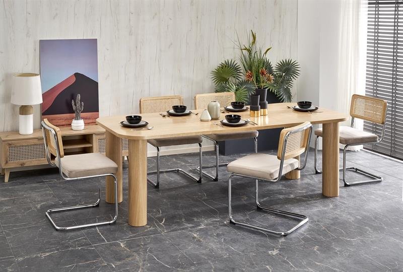 ELEFANTE RECTANGLE extendable table, natural oak - Image 12