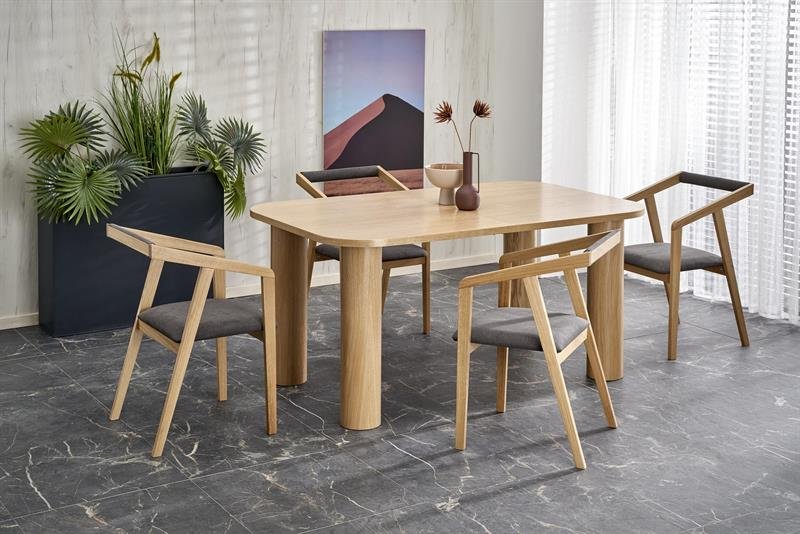 ELEFANTE RECTANGLE extendable table, natural oak - Image 15
