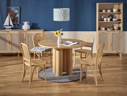 ELEFANTE round table, natural oak