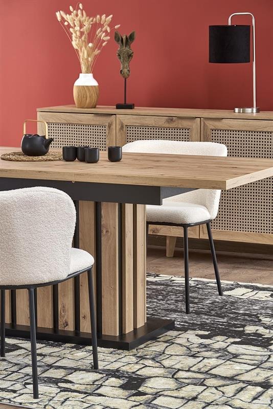 LAMELLO extendable table, oak veneer / black - Image 14