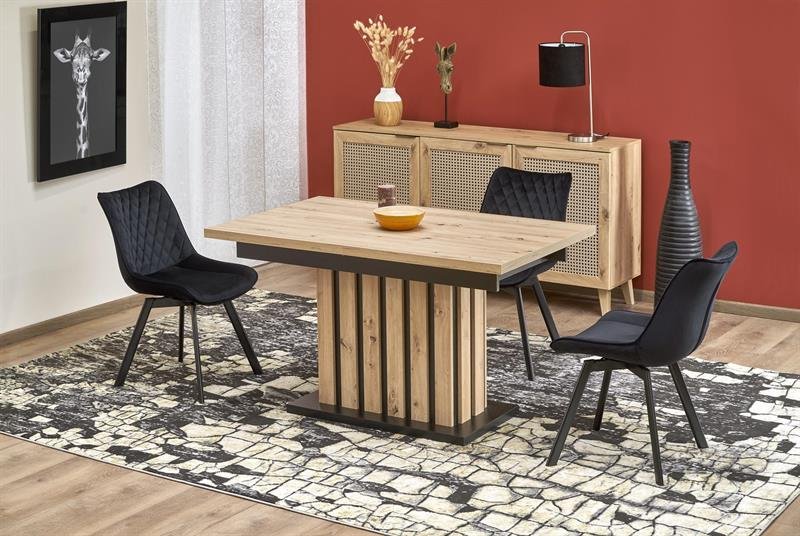 LAMELLO extendable table, oak veneer / black - Image 16