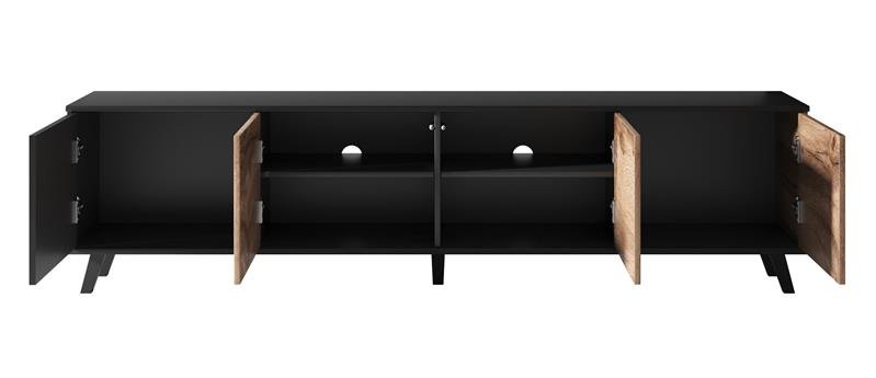 RANDOM RTV-3 TV stand 200 cm, wotan oak / black - Image 3