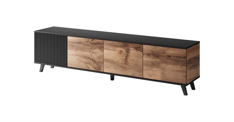 RANDOM RTV-3 TV stand 200 cm, wotan oak / black - Image 6