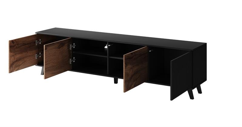 RANDOM RTV-3 TV stand 200 cm, wotan oak / black - Image 8