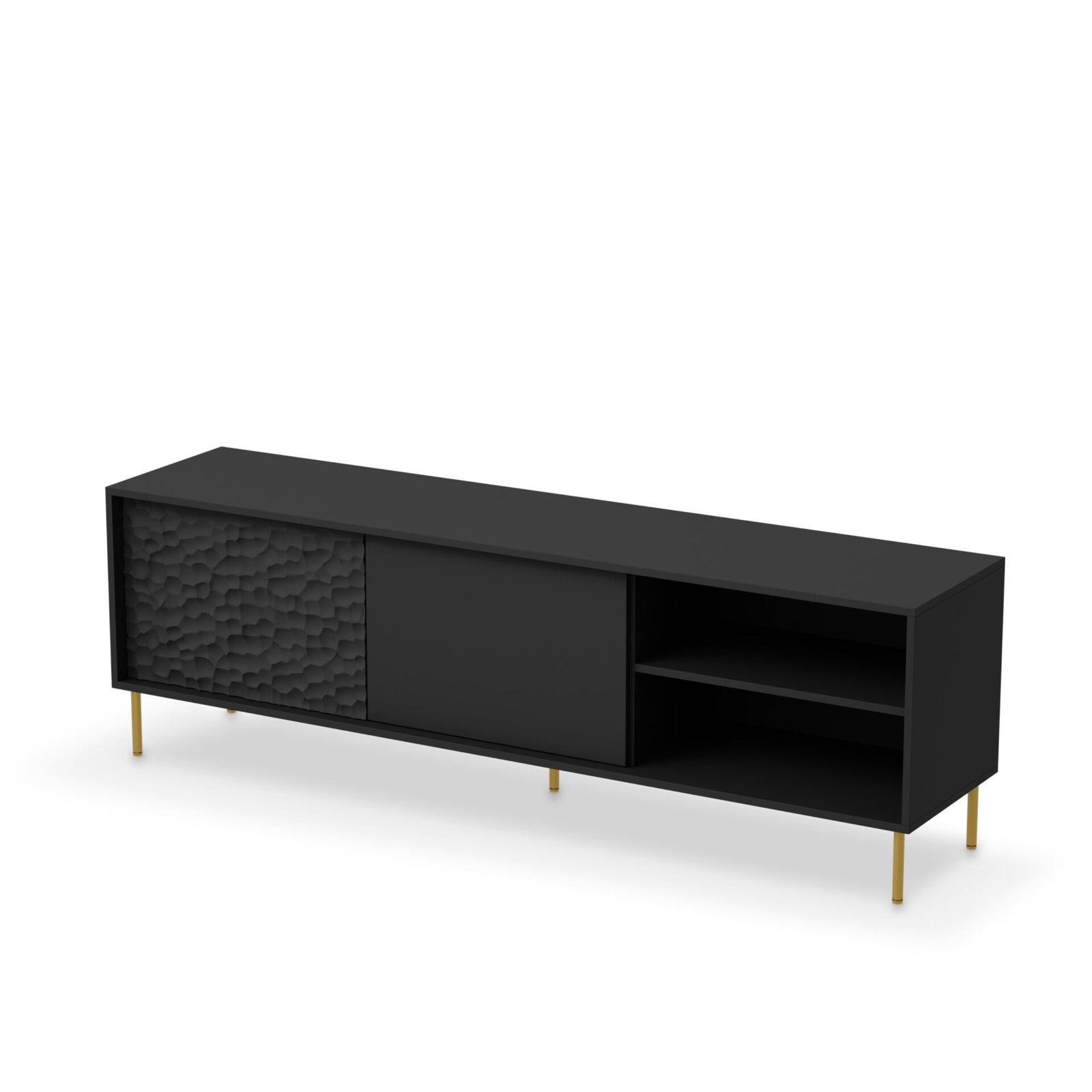 BULLET RTV-1 TV stand, black / gold