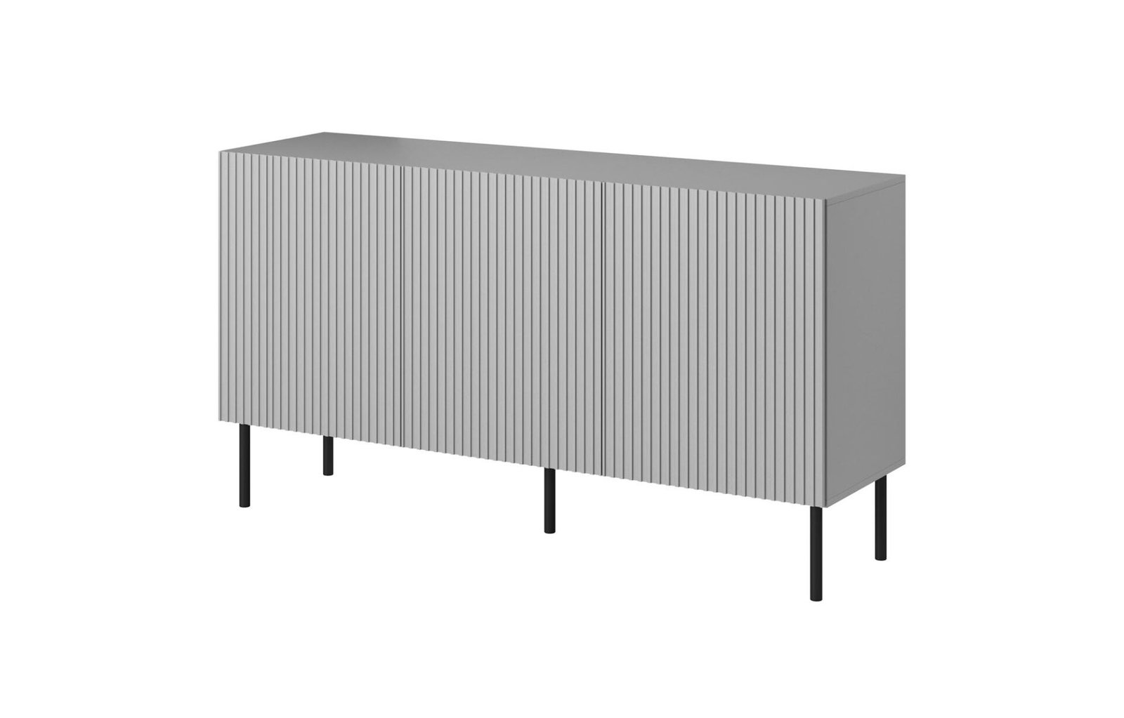 ASENSIO KM-1 chest of drawers, light gray / black