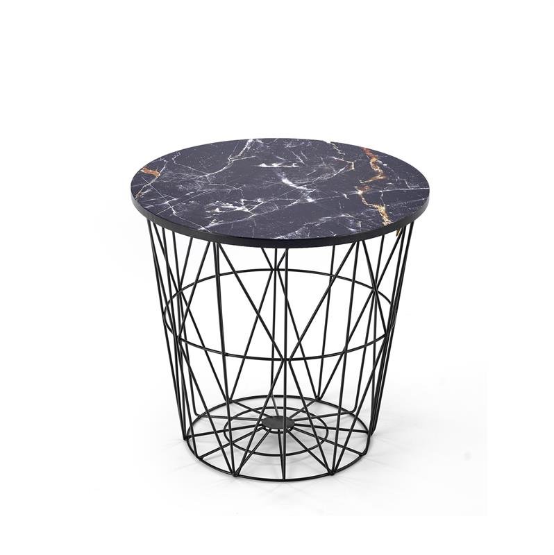 HARISSA_B coffee table, black / black marble - Image 3