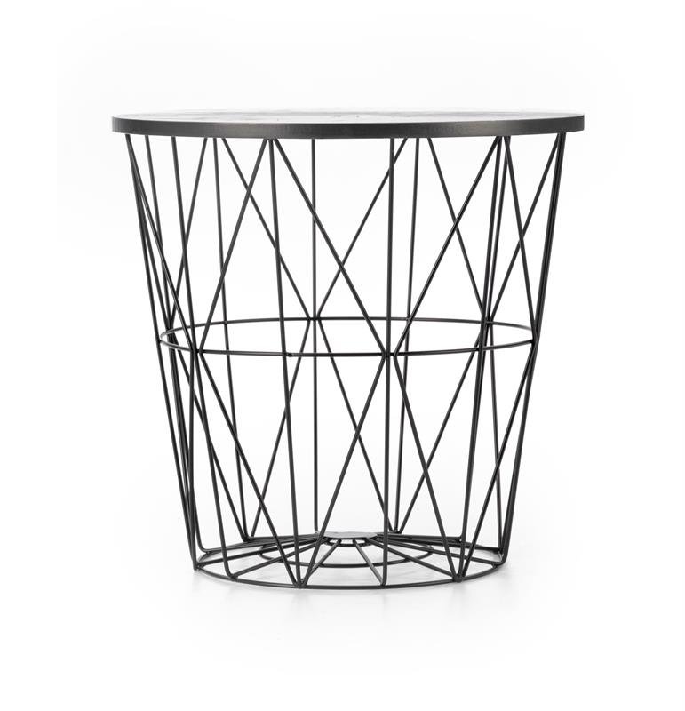HARISSA_B coffee table, black / black marble - Image 4
