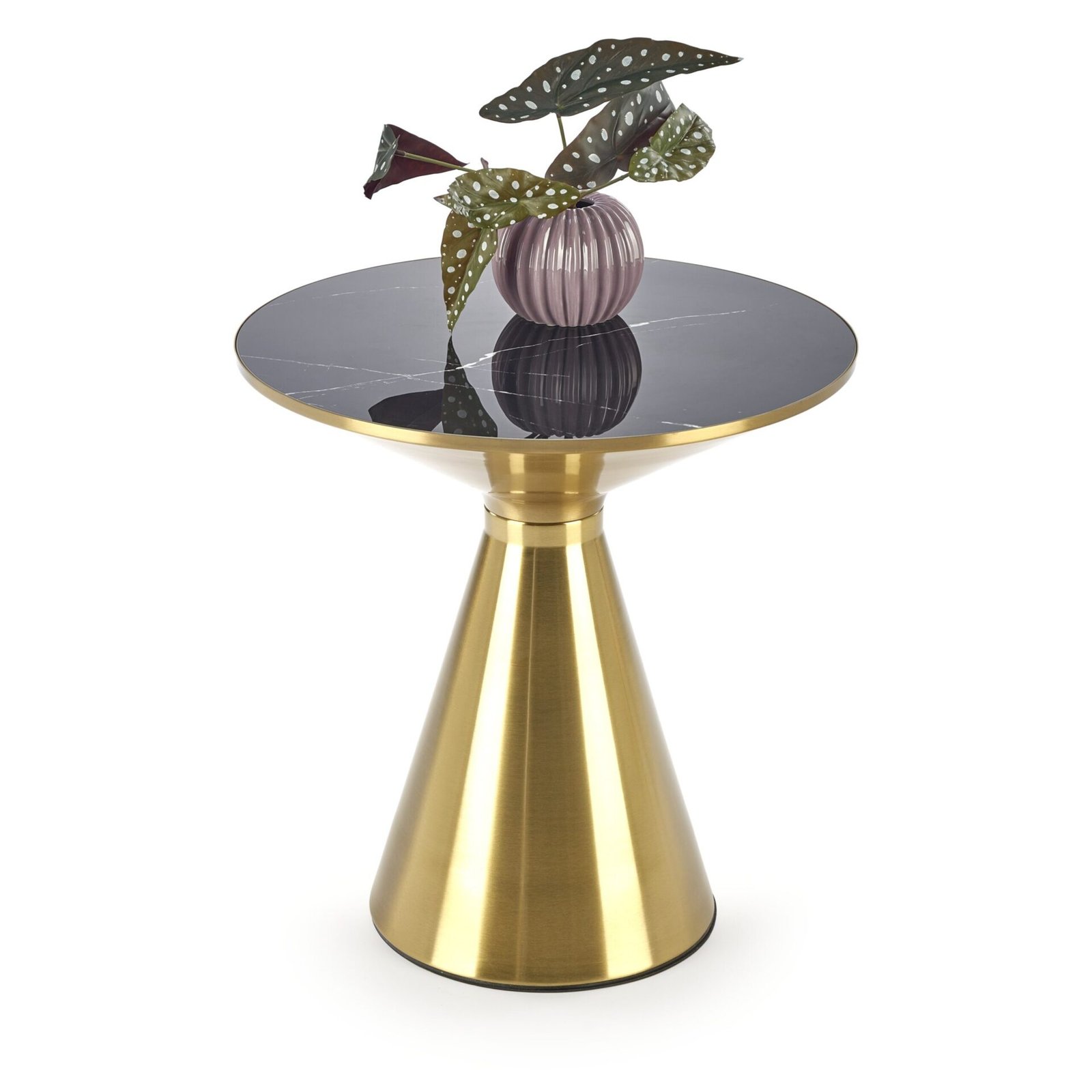 TRIBECA coffee table, black marble/gold