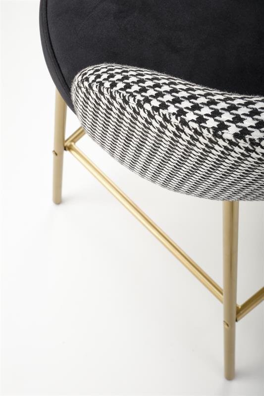 H113 bar stool, black/white - Image 3