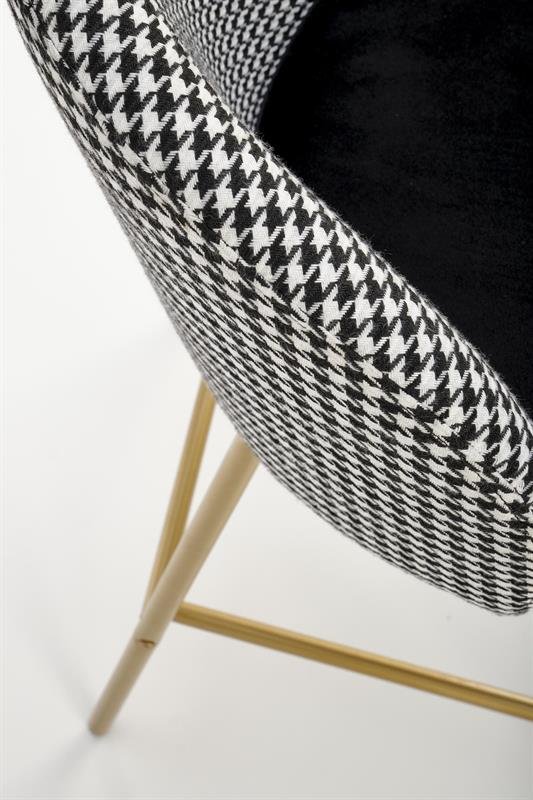 H113 bar stool, black/white - Image 5