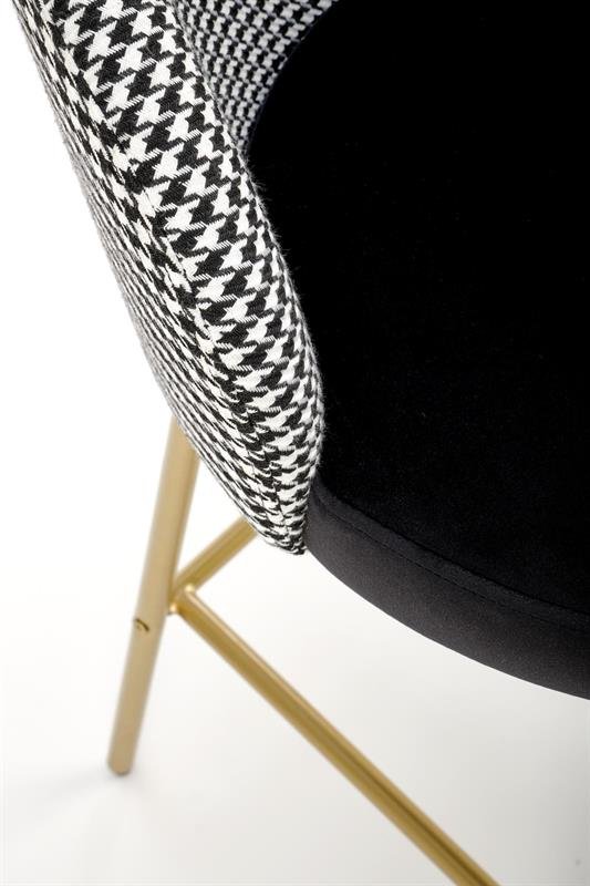 H113 bar stool, black/white - Image 12