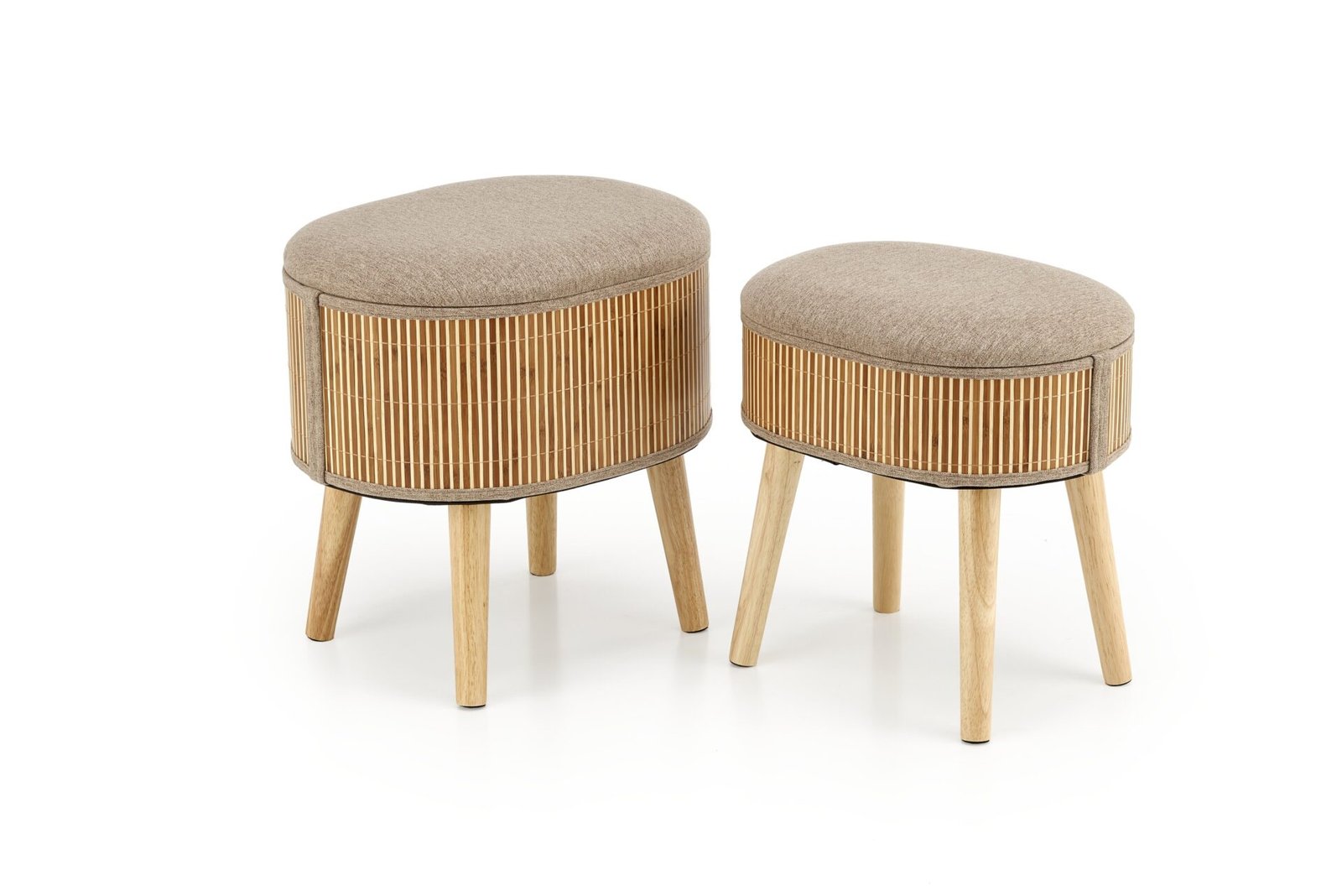 TICO set of two poufs, beige