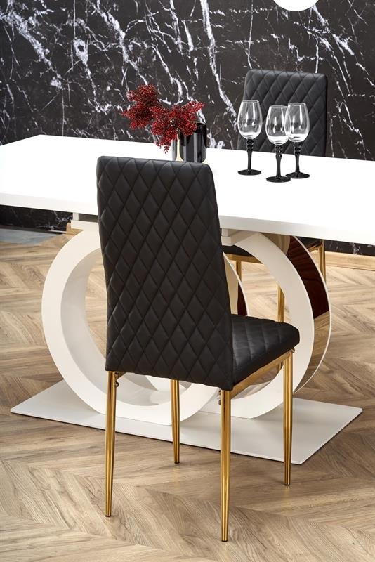 GALAARDO extendable table, white/gold - Image 6