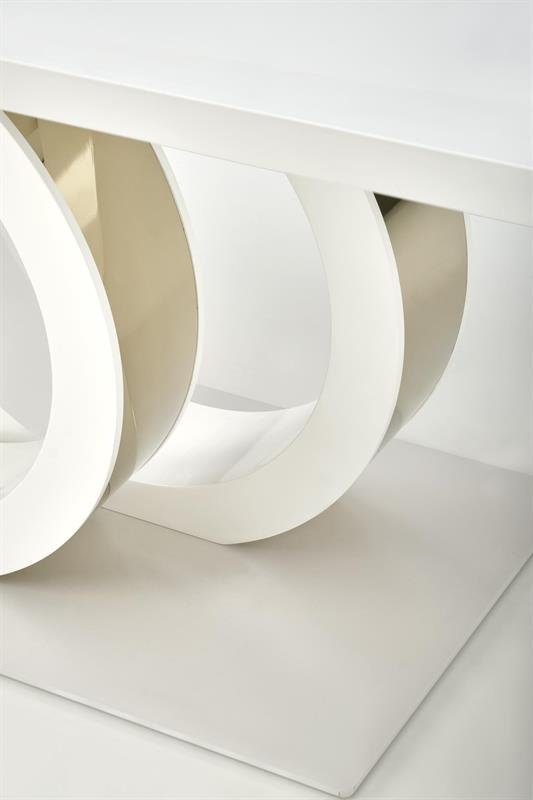 GALAARDO extendable table, white/gold - Image 11