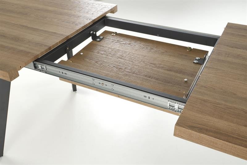 BERLIN extendable table, walnut / black - Image 11
