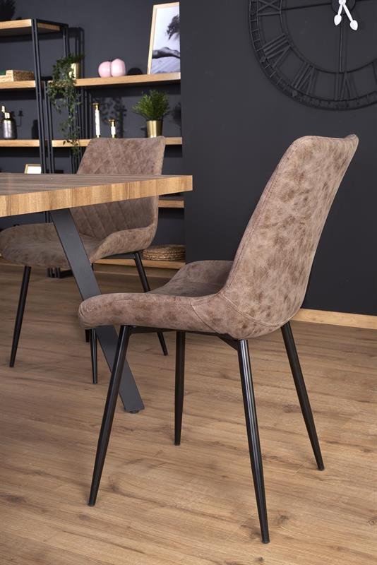 BERLIN extendable table, walnut / black - Image 24