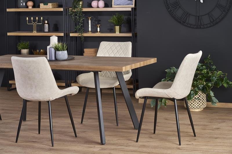 BERLIN extendable table, walnut / black - Image 28