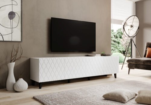 TV stand ASTI matte white/matt white