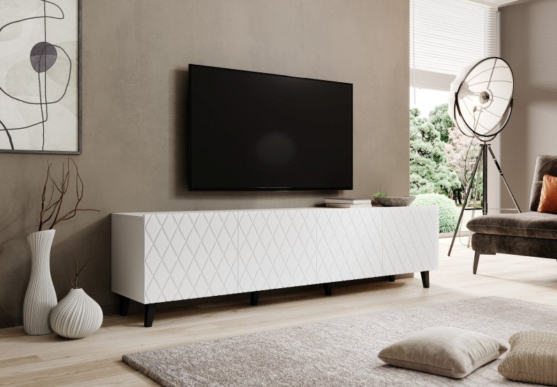 TV stand ASTI matte white/matt white