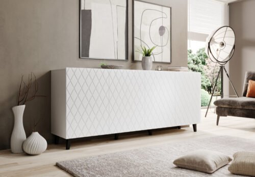 chest of drawers ASTI matt white/matt white