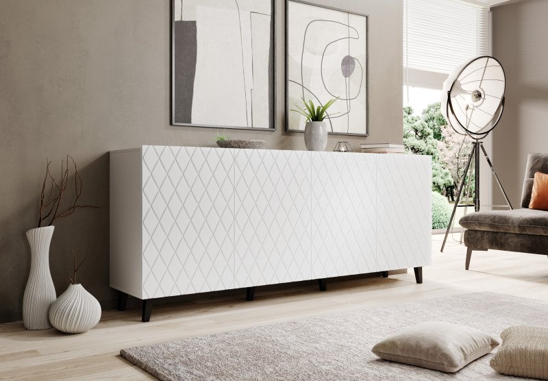 chest of drawers ASTI matt white/matt white