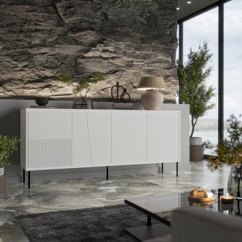 ABI chest of drawers matt white/matt white