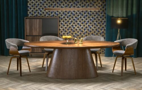 VAGNER table with walnut top